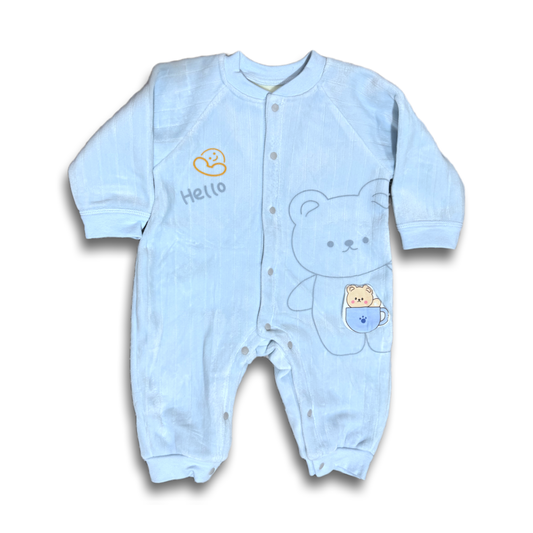 Blue Bear Romper